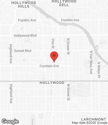 Map of Papi Tacos & Churros - 1320 Vine St, Los Angeles, CA, 90028, US