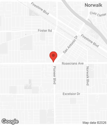 Map of Papi Tacos & Churros - 14133 Pioneer Blvd, Norwalk, CA , 90650, US